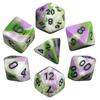 Красивая красочная коллекция игровых кубиков из 7 штук. Идеальный подарок для любителей аксессуаров для настольной игры DND.