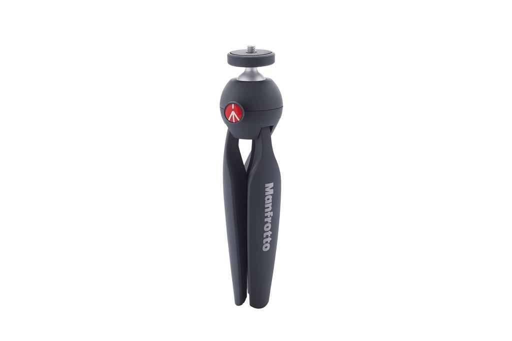Manfrotto PIXI Mini Tripod for Mirrorless and Compact Ball Video 1kg Load 190g Weight Cameras, Head, Grip, Black, Capacity, (MTPIXI-B)