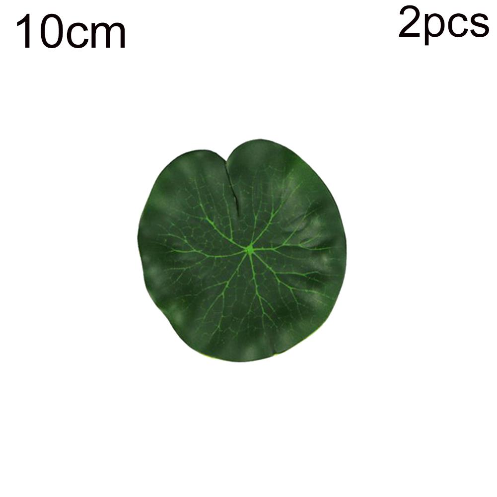 Blooming Bouquet Artificial Floating Lotus Leaves Fake Foliage Plant Garden Pond Pool Decor