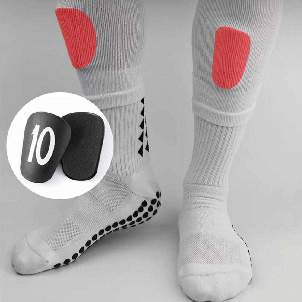 2Pcs Mini Football Shin Pad Soccer Miniature Shin Guards Wear-resistant Protective Shin Guard Lightweight for Soccer Training
