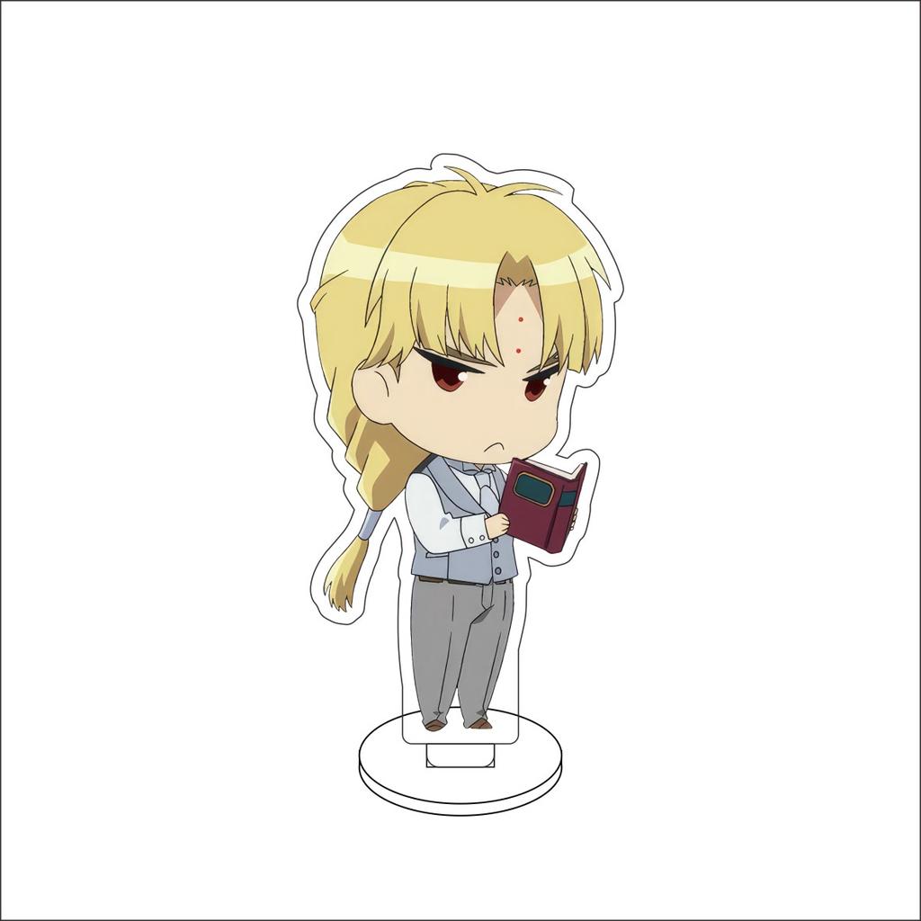 10CM Anime D Gray-man Figure Stand Model Allen Walker/Yu Kanda/Lenalee Lee/Lavi Bookman Jr Cute Desk Decor Standing Sign Gifts