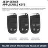 Car Flip Key Case Cover Shell Fob Bag Auto Accessory For Jeep Grand Cherokee WK2 KL Wrangler JK Renegade Commander Compass
