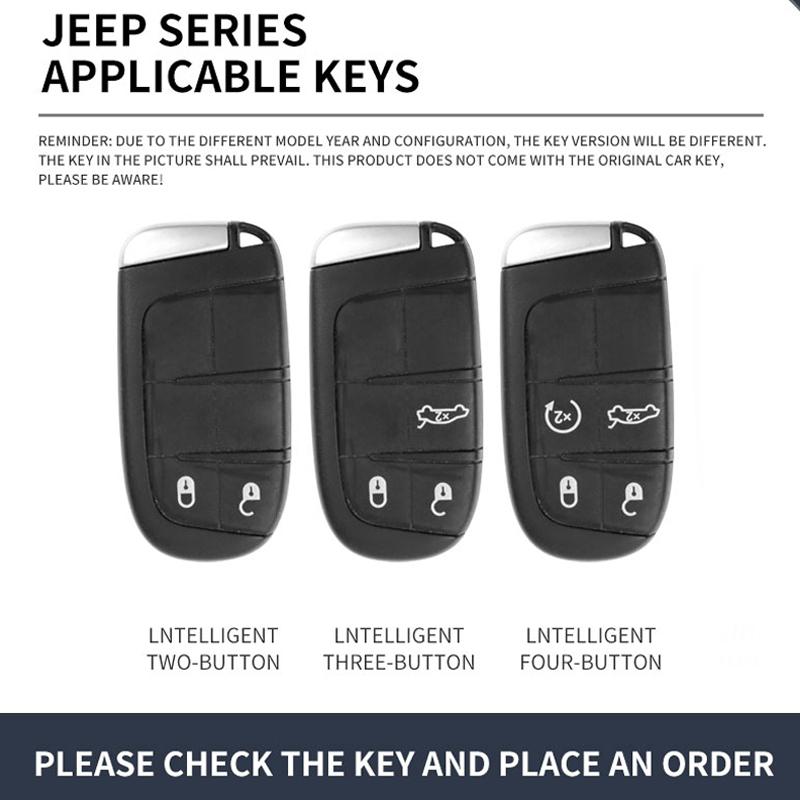 Car Flip Key Case Cover Shell Fob Bag Auto Accessory For Jeep Grand Cherokee WK2 KL Wrangler JK Renegade Commander Compass