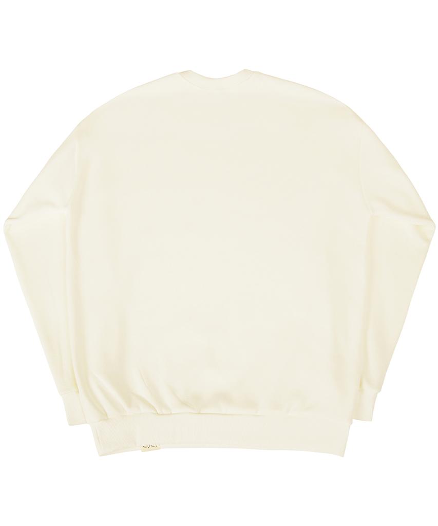 GRAVER [Unisex] Butterfly Sweatshirt_Cream