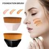 Кисть для макияжа с защитным чехлом Мягкая нейлоновая щетина Румяна для лица Бальзам от пятен Жидкая кисть для тонального крема Многофункциональный инструмент для макияжа