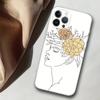 Чехол для мобильного телефона Apple IPhone15ProMax Line Art Girl Чехол для мобильного телефона Hair Painting Anti Drop Huawei Three