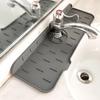 Faucet Mat Kitchen Sink Silicone Splash Pad Drainage Waterstop Bathroom Countertop Protector Quick Dry Tray