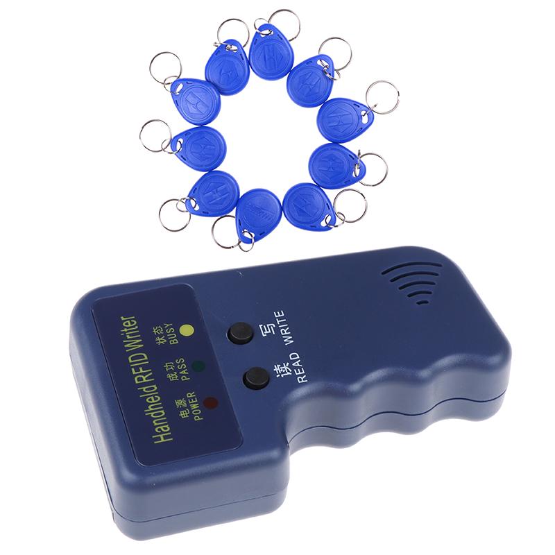 Ручной Rfid-писатель/копировальный аппарат/считыватели/дубликатор 125 кГц с 10 идентификационными метками