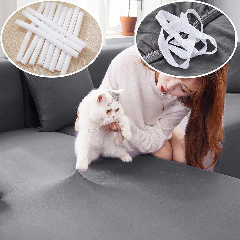 Эластичный водонепроницаемый чехол для дивана, пыленепроницаемые однотонные чехлы, L-образный угловой чехол для дивана, отдельные чехлы для дивана, разрешено проживание с домашними животными