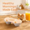 Double Cavity Egg Cooking Gadget Blue Orange Poached Egg Cup Practical Egg Poacher  Breakfast