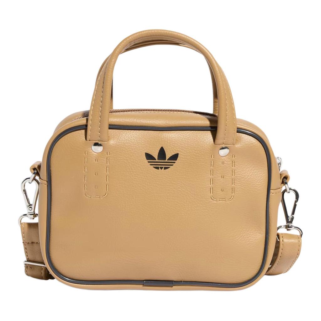 New Adidas Originals Polyurethane Shoulder Bag, Crossbody Bag, Handbag Mini Women's Brown JX7874