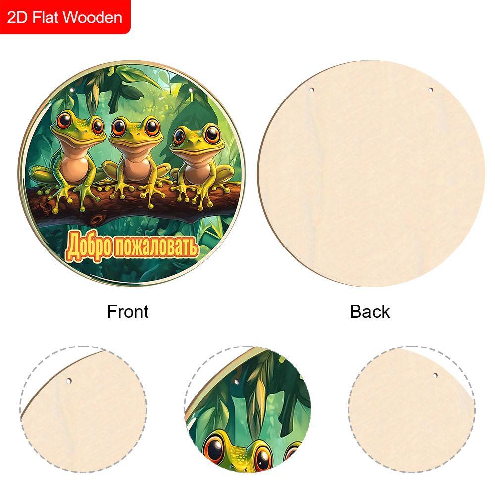 2D Flat Wooden Hanging Decorative Signs, Family Wall or Door Decoration, Garden Decoration, Housewarming Gifts for Friends