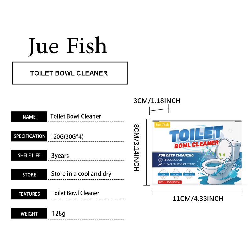 Automatic Deodorizing Toilet Cleaner Tablets  Activated Deep Clean for Yellow Stains and Limescale in Bathrooms