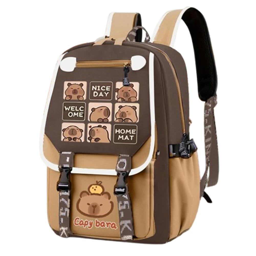Oxford Cloth Capybara Backpack Waterproof Children's Backpack Cartoon Animal School Bag Gifts