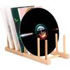 Multipurpose Timber Vinyl Record Storage Holder Display Stand Dish Plate Bowl Cup Book Pot Lid Cutting Board Drying Rack Shelf