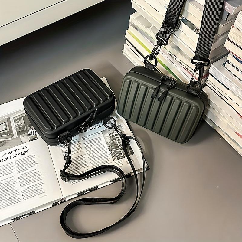 Модная сумка-бокс, мини-сумка через плечо, квадратная сумка через плечо с регулируемым ремешком, идеально подходит для мобильного телефона, внешнего аккумулятора и предметов первой необходимости для повседневного использования