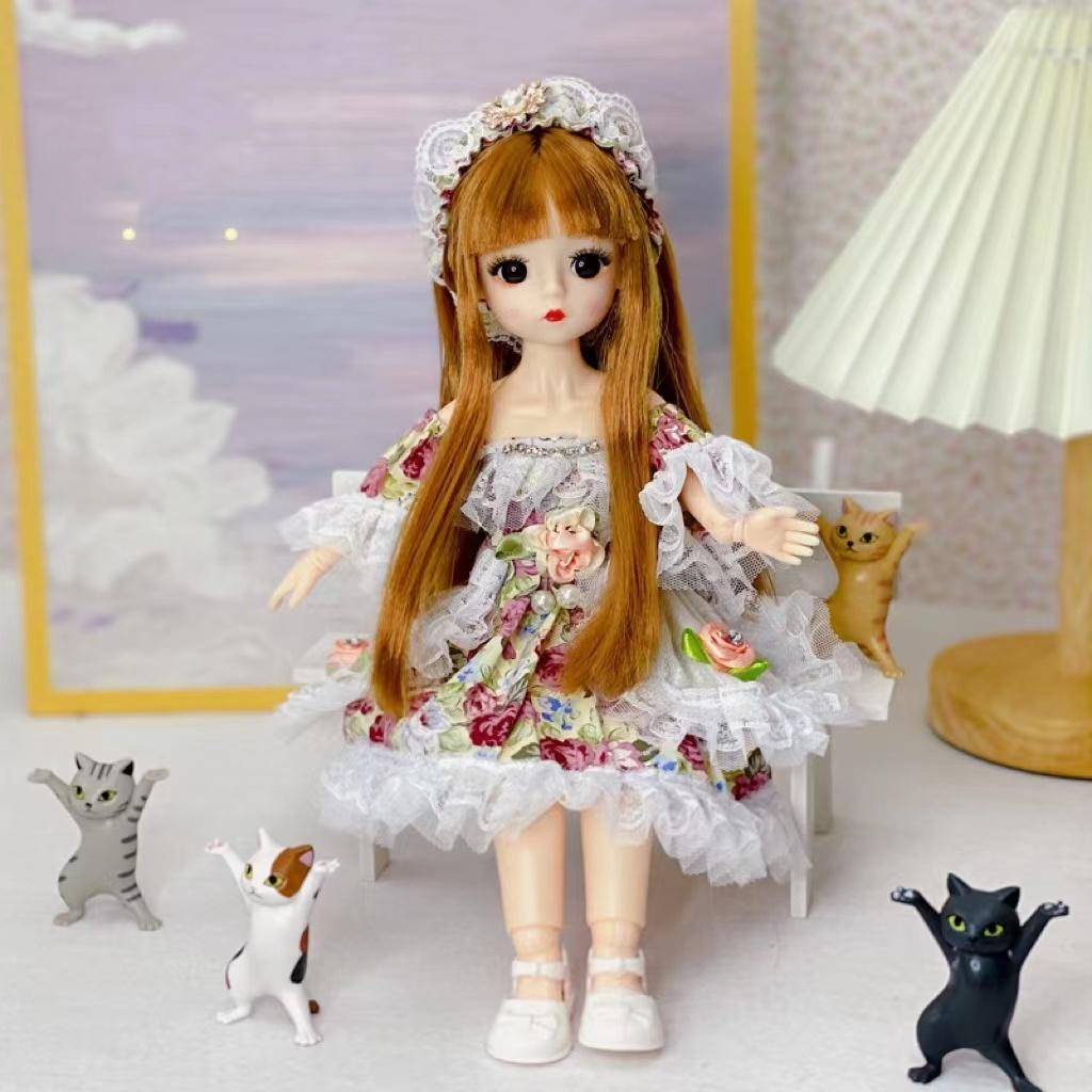 1/6 BJD кукла 30 см с несколькими подвижными суставами и макияжем для лица, модная одежда, высококачественные игрушки для девочек, кукла для друга, праздничный подарок