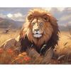 Frame Lion Diy Painting By Numbers On Canvas Animal Drawing On Numbers For Adults Beginner Handmade Home Decors 40x50cm