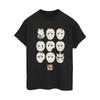 Friday The 13th Womens/Ladies Jason Masks Cotton Boyfriend T-Shirt