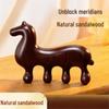 Массажная расческа из сандалового дерева "Год Лошади" - Меридиональная расческа для успеха, Новогодний подарок, Сувенир на год Лошади