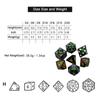 Хэллоуинские игральные кости 7 шт. Набор многогранных игральных костей D&D с рисунком призрака, тыквы для ролевой игры DND, настольная игра