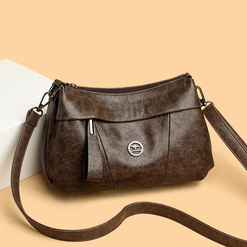 Легкая роскошная трехслойная текстура, простая и универсальная сумка через плечо, высококачественная женская сумка через плечо