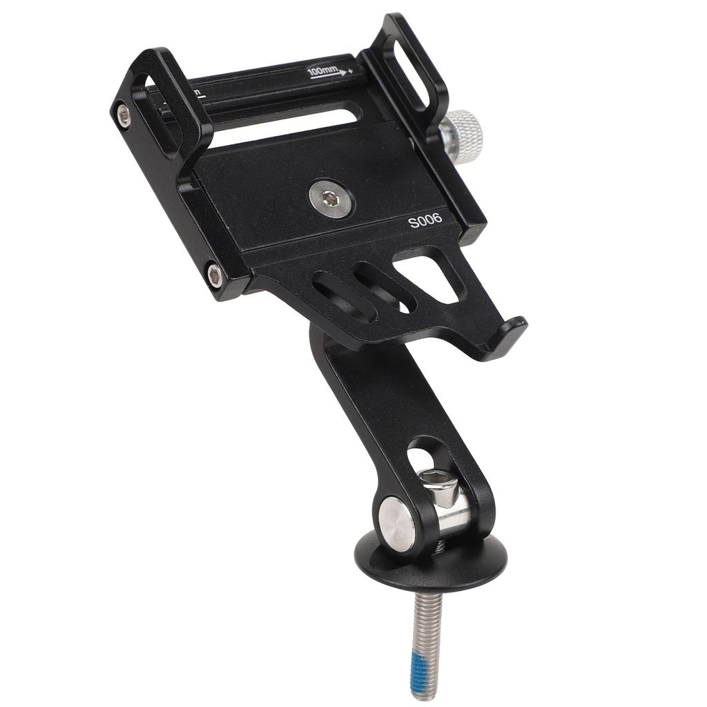 Bike Stem Phone Holder Aluminum Alloy Adjustable Rust Proof Bicycle Phone Headset Mount for Accessory