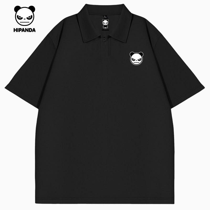 Hello Hipanda, Panda Cool Quick drying Simple Polo Shirt Short Sleeve Versatile T-shirt