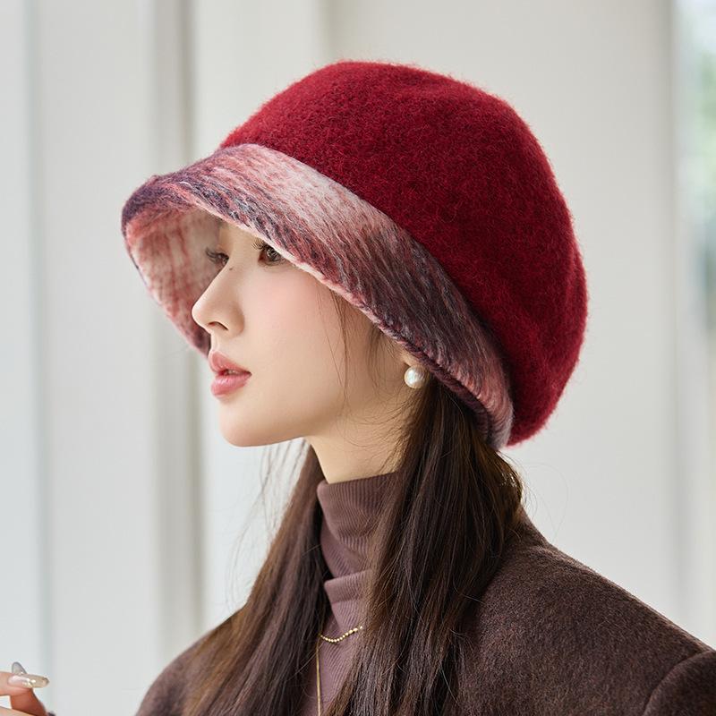 Ретро Шляпа Женская Осенне-зимняя Повседневная Берет Ветрозащитная и Теплая Британская Шляпа Художника