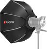 Triopo 90cm Photo Portabe Bowens Mount Softbox W/ Honeycomb Grid K90 Octagon Umbrella Outdoor Soft Box for Godox Jinbei Strobe