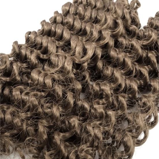 Свободные наращивание волос с глубокими волнами Яркие цвета Мягкая удобная высокотемпературная проволока Русский парик Ежедневное использование