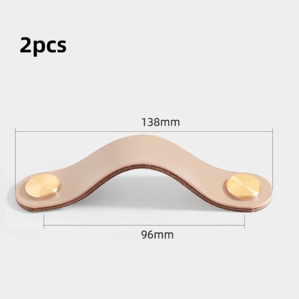 Wardrobe Eco-Friendly Leather Door Handles Cabinet Handle Drawer Pull Knobs Furniture Handle
