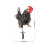 Садовый петух вставной тип вывески двухсторонний узор петуха устойчивый к атмосферным воздействиям наружный декор двора статуя петуха