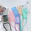 Crossbody Necklace Strap Lanyard Cord Silicone Phone Case For IPhone 14 11 Pro Max 12 Mini 13 XR XS X 7 8 Plus Wallet Card Holder Cover