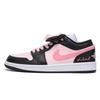 Air Jordan 1 Каштановые Нескользящие Покрытие Низкие Винтажные Баскетбольные Кроссовки Женские Черные Розовые DC0774-101(Команда59-)