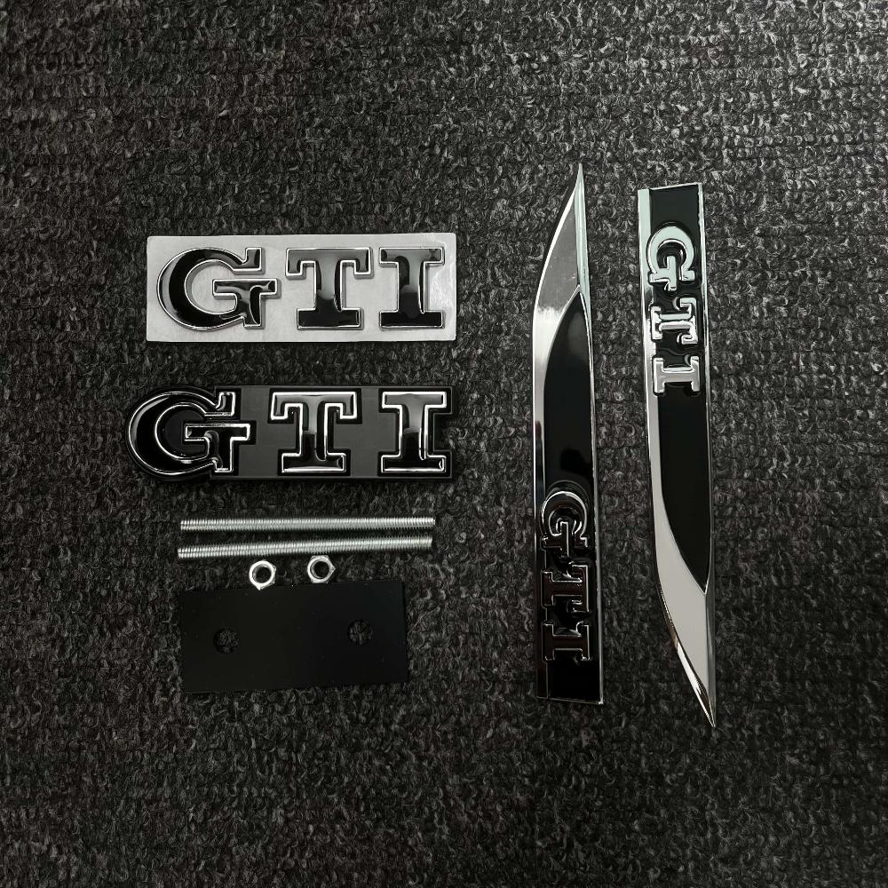 2026 Hot VOLKSWAGEN 3Pcs 3D Metal Car Trunk Logo Sticker Grill Emblems Badge Decals For VW Golf 2 3 4 5 6 8 MK2 MK3 MK4 MK5 MK6 zf5