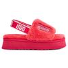 UGG DISCO Shearling Stylish Sandal Women's Hibiscus Pink 1112258-HSPK