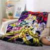 Classics Animated Character Seiya Patterned Wool Blanket Cartoon Saint Seiya Series Children Shawl and Sofa Super Soft
