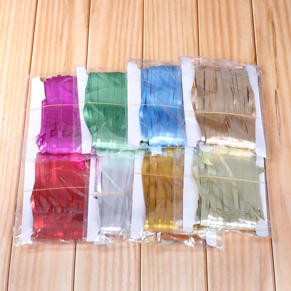 Красочный 3-метровый занавес из дождевой струи с сатиновой отделкой для праздничного оформления вечеринок и мероприятий