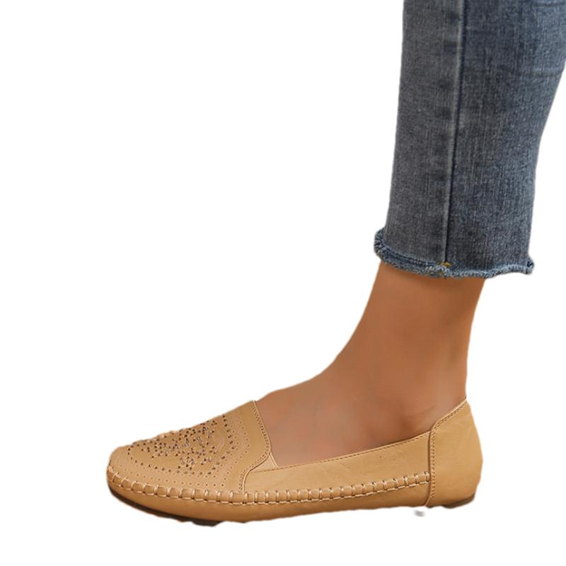 Модные женские туфли-лоферы с кристаллами на плоской подошве 2024 года, модные новые кроссовки для бега, повседневные кроссовки, удобные туфли для ходьбы, трендовое платье Mujer Zapatos