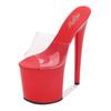 Women's Summer High-heeled Shoes Stiletto Sexy Waterproof Platform Hate Sky High Ultra-high Slippers 1986 Series 17cm Heel 7cm Platfrom LFD