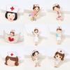 Gift Badge Cute Enamel Pins Vintage Jewelry Doctors Gold Lapel Pin Cartoon Nurse Brooch
