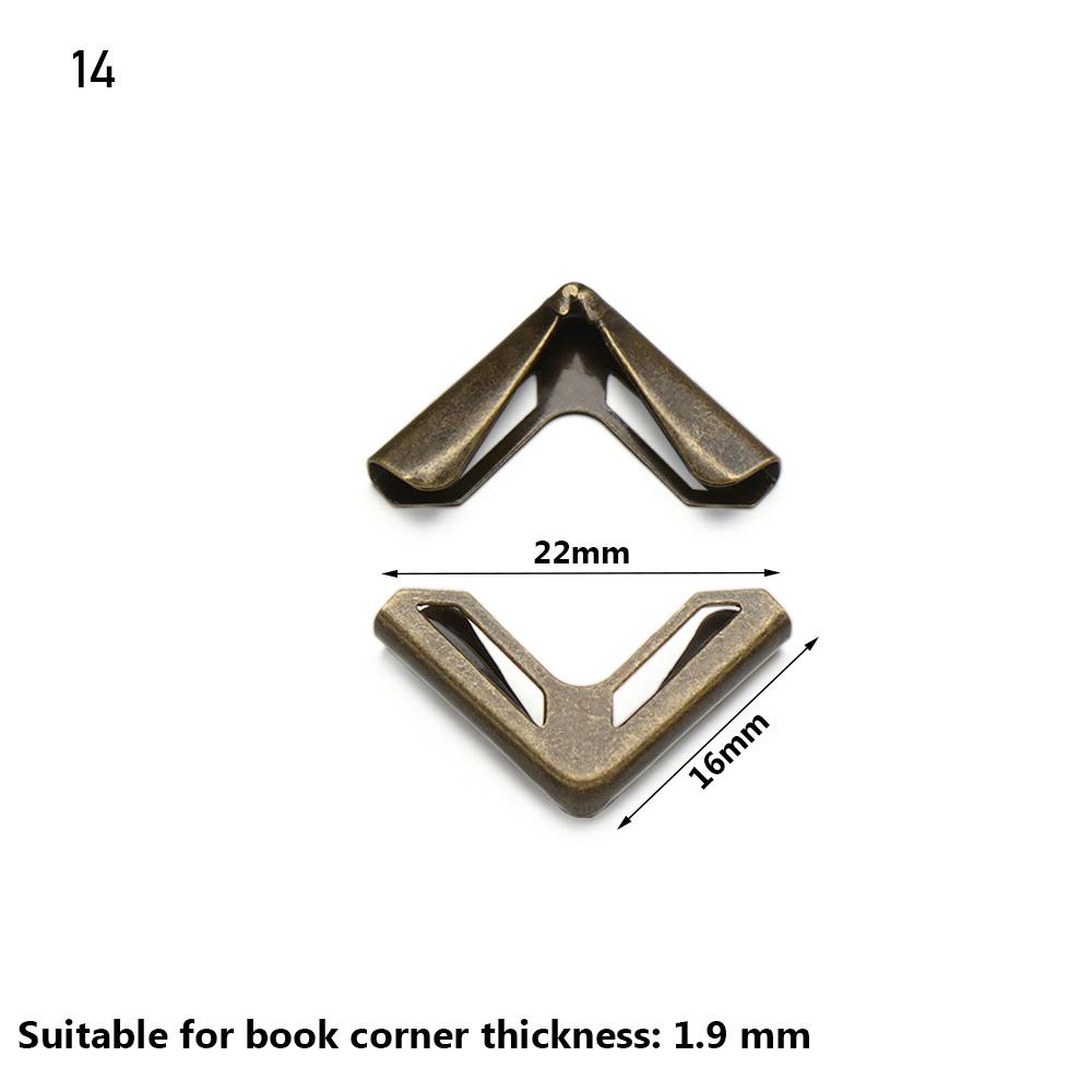 Поделки Украшение книг Меню Защитные уголки для книг Аксессуары для скрапбукинга Металлические уголки Фотоальбомы