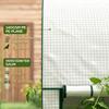 Garden greenhouse, 2 roll-up zip doors, steel frame, HDPE 140 g/m², UV-resistant