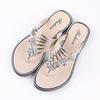 Whoholl Women Slippers New Metal Flowers Summer Flat Shoes Fashion Slip On Slides Outdoor Female Casual Women Sandals Plus Size