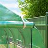 Garden Tunnel Greenhouse Tunnel Greenhouses 6 m² with 6 Windows Zipped Door PE Cover Galvanised Iron Structure Green