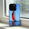 Чехол для телефона Парусник B-Boat Для iPhone 17,16,15,14,13,12,11 Plus,Pro Max,XS,Красочный Серебряный Чехол для телефона Funda Cover