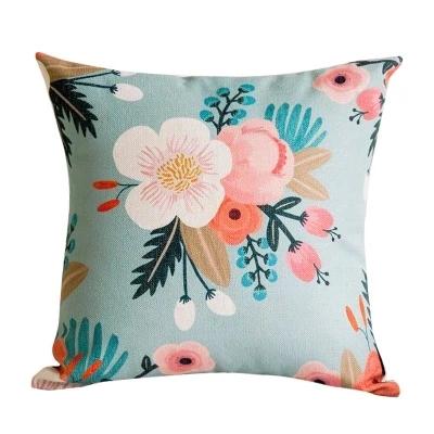 Decorative Cushion Covers Flower Floral Pillowcase Nordic Home Decor Living Room Hotel Sofa Seat Custom Throw Pillow Covers