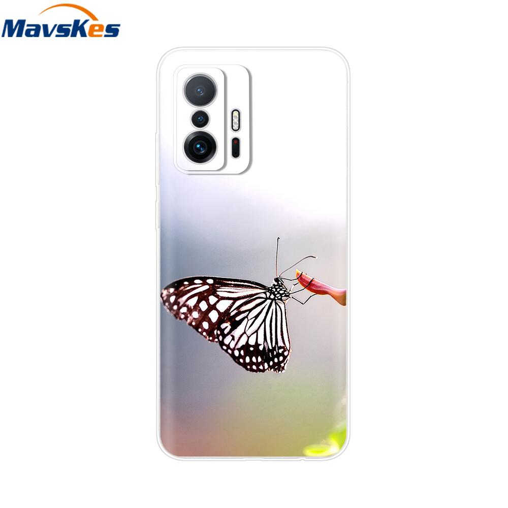 For Xiaomi 11T Pro Case For Xiaomi 11T Cover Transparent Silicone Cute Back Cover Cases Soft Bumper for xiaomi 11t 5g t11 Capa