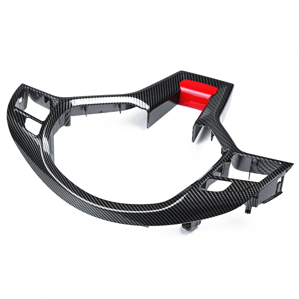 Carbon Fiber Look Steering Wheel Trim Cover For Mercedes W204 W212 AMG 2012-2014